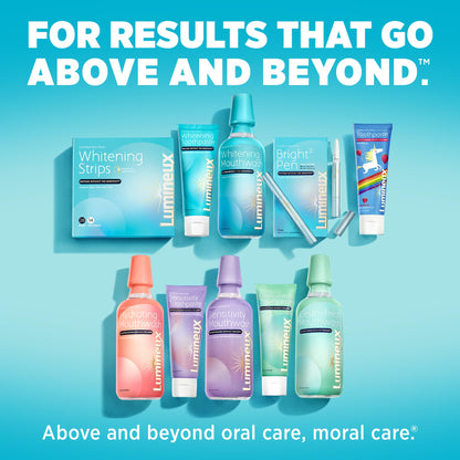 Lumineux Teeth Whitening Strips Kit – 9 Treatments | Peroxide Free, Enamel Safe, Sensitivity Free, Dentist Formulated
