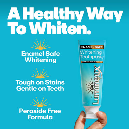 Lumineux Teeth Whitening Toothpaste – Peroxide Free, Enamel Safe, Fluoride Free | 3.75 oz