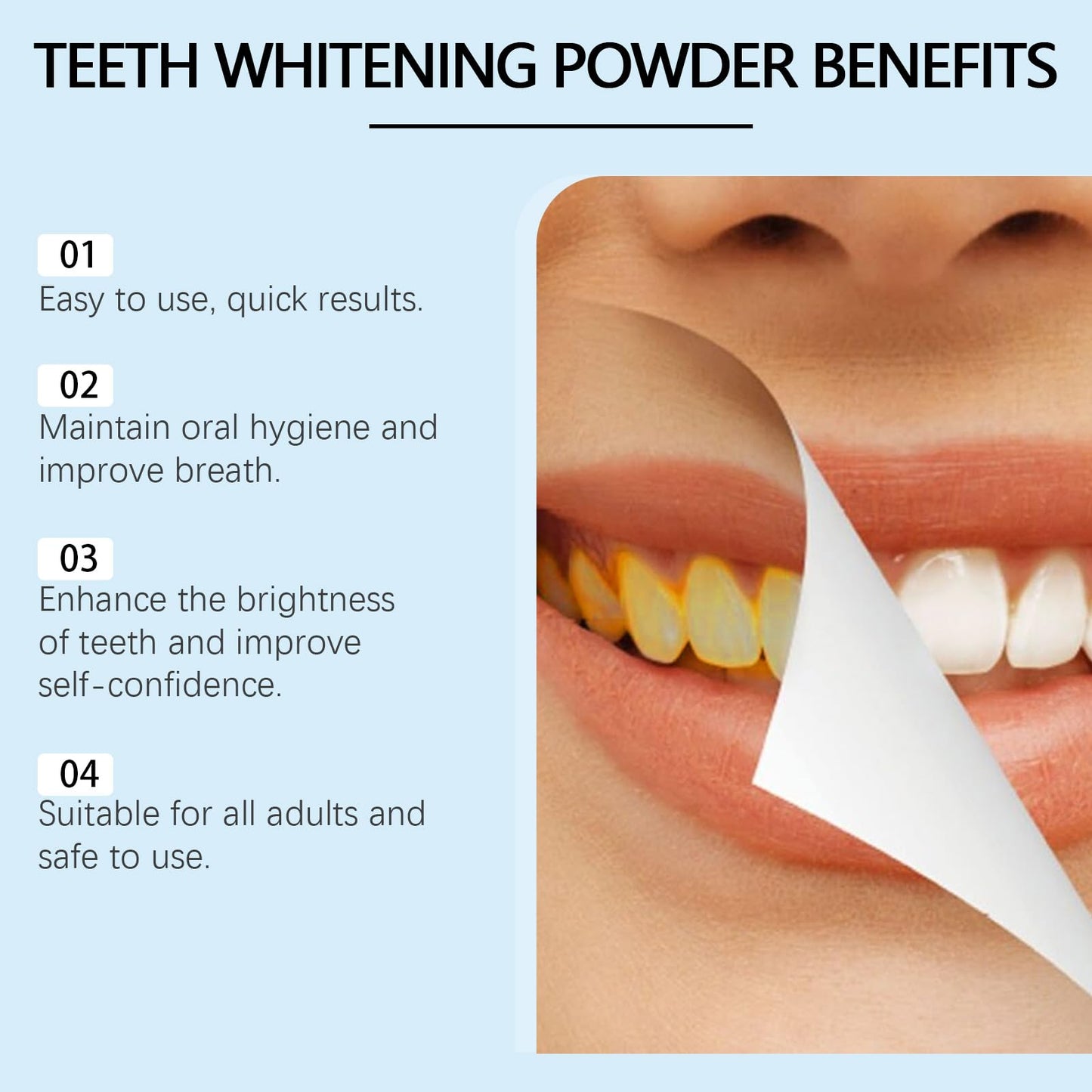 Lumino Teeth™ Teeth Whitening Deluxe Powder | Natural Whitener | Breath Freshness | Fluoride-Free