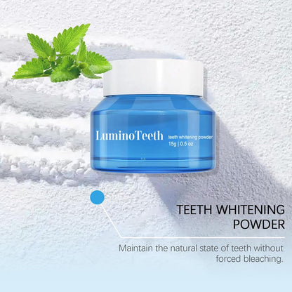 Lumino Teeth™ Teeth Whitening Deluxe Powder | Natural Whitener | Breath Freshness | Fluoride-Free