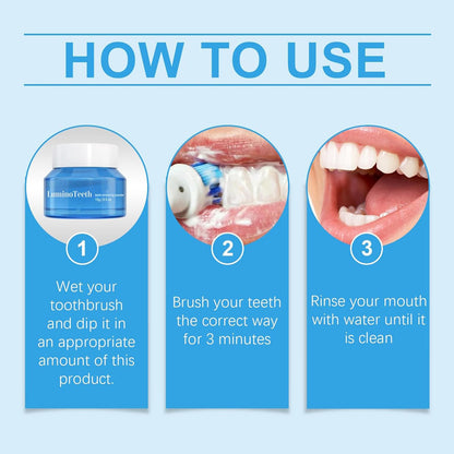 Lumino Teeth™ Teeth Whitening Deluxe Powder | Natural Whitener | Breath Freshness | Fluoride-Free
