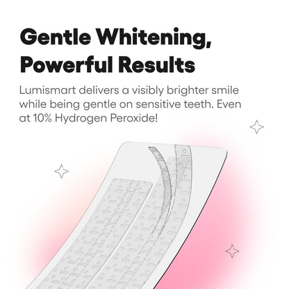 Something Nice Lumismart Whitening Strips – Dentist-Designed, Enamel Safe, 42 Treatments, Watermelon for Sensitive Teeth