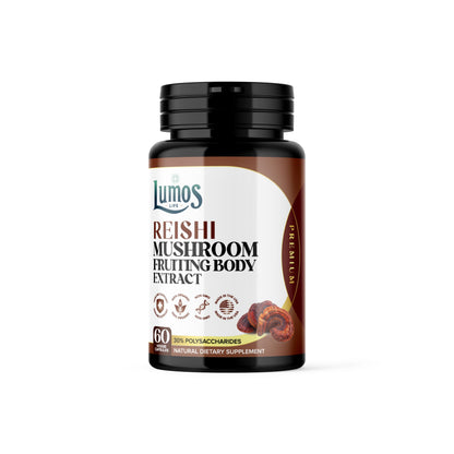Lumos Life Reishi Mushroom Capsules – Organic, USA Made, 1000 mg