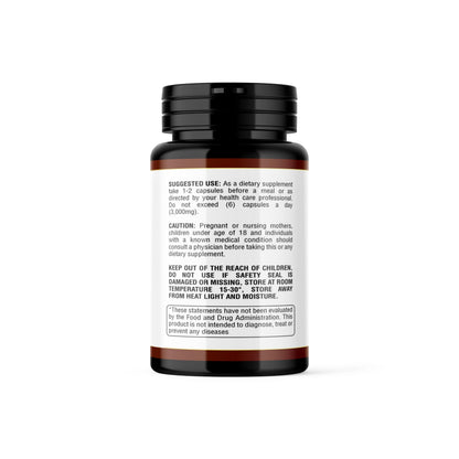 Lumos Life Reishi Mushroom Capsules – Organic, USA Made, 1000 mg