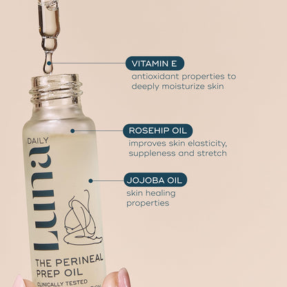Luna Birth Prep Massage Oil for Pregnancy (30ml) – Perineal Skin Care