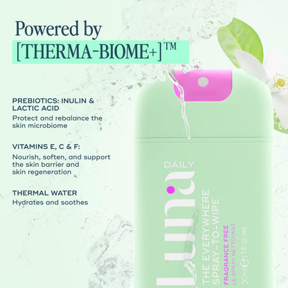 Luna Daily Body Cleansing Spray | Unscented, pH-Balanced Feminine & Body Mist