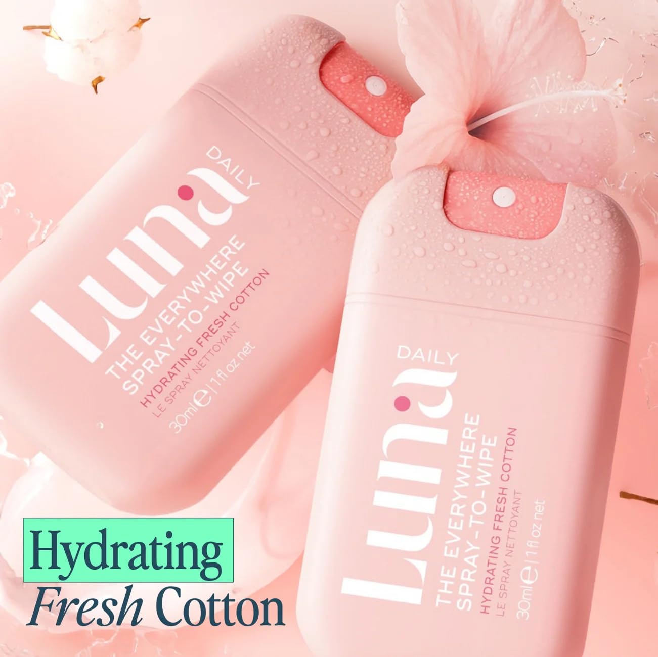 Luna Daily Body Cleansing Spray | Hydrating pH-Balanced Feminine & Body Mist (30ml)