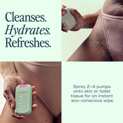 Luna Daily Body Cleansing Spray | Unscented, pH-Balanced Feminine & Body Mist