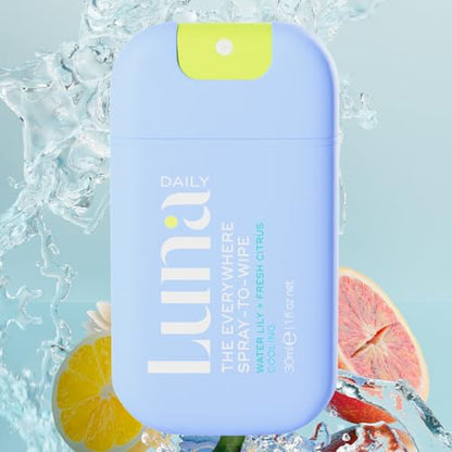 Luna Daily The Everywhere Spray-To-Wipe | Cooling Body Mist & pH-Balanced Feminine Care – 30ml