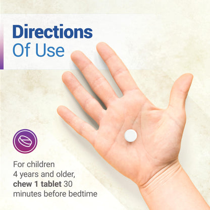 LUNA Kids Sleep Aid Tablets 4+ | Chamomile, Melatonin, Valerian
