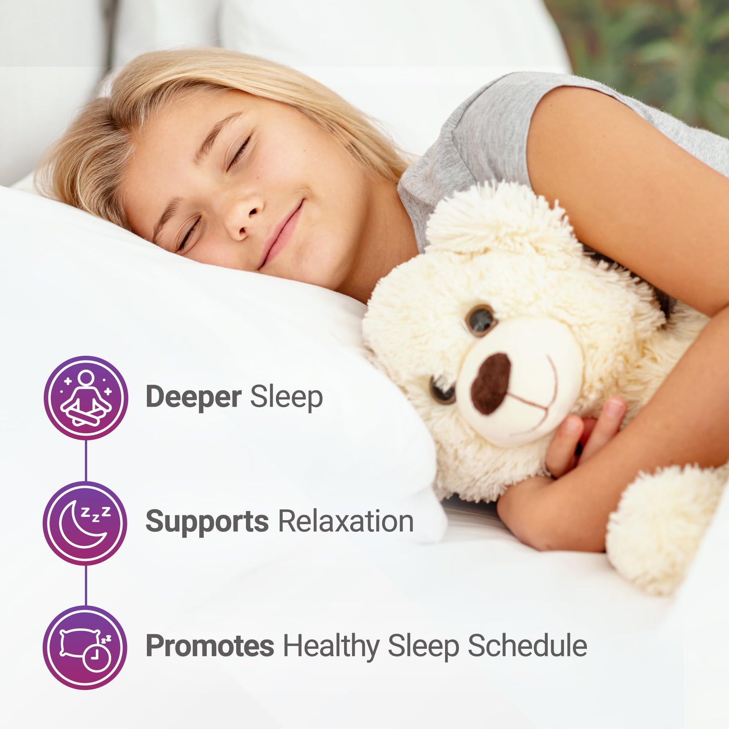 LUNA Kids Sleep Aid Tablets 4+ | Chamomile, Melatonin, Valerian