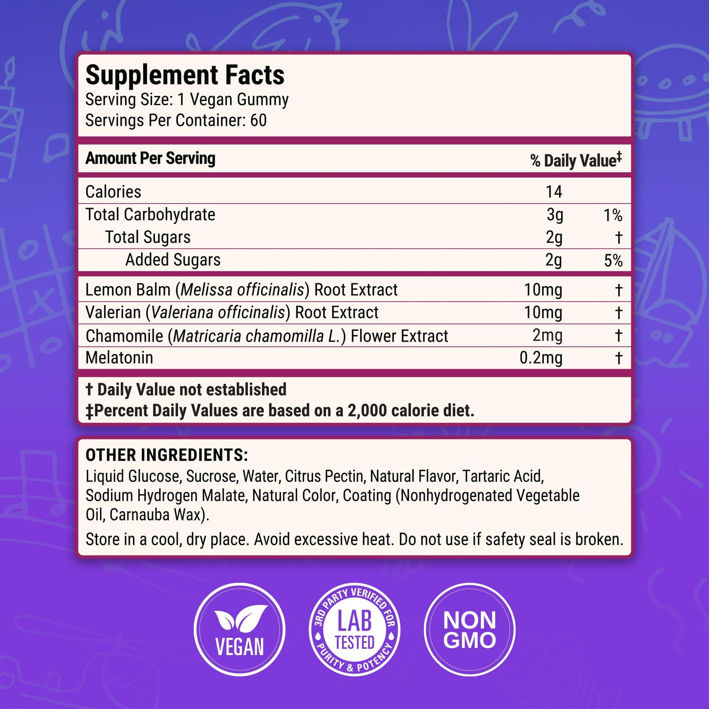 Luna Kids Sleep Gummies – Non-Habit Melatonin for Children, Mixed Berry (60 Vegan Gummies)