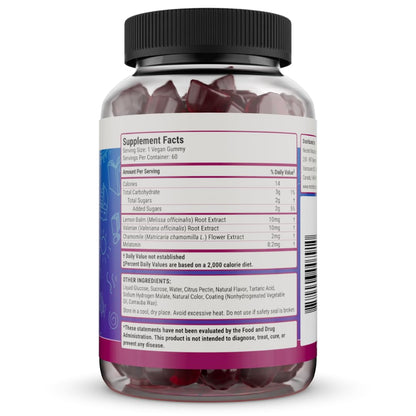 Luna Kids Sleep Gummies – Non-Habit Melatonin for Children, Mixed Berry (60 Vegan Gummies)