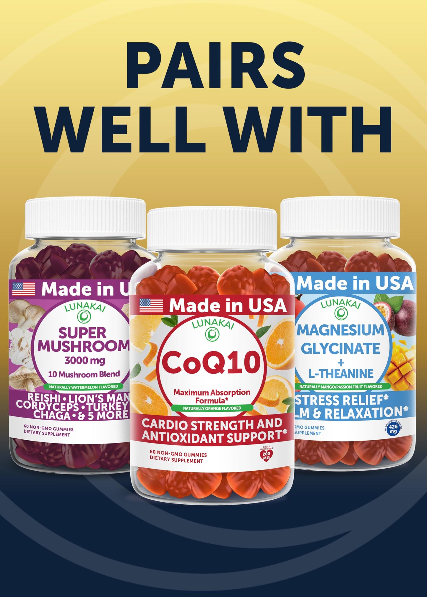 Lunakai USA Nattokinase – 8000 FU/Serving, Heart Support, 60ct, Non-GMO, Vegan