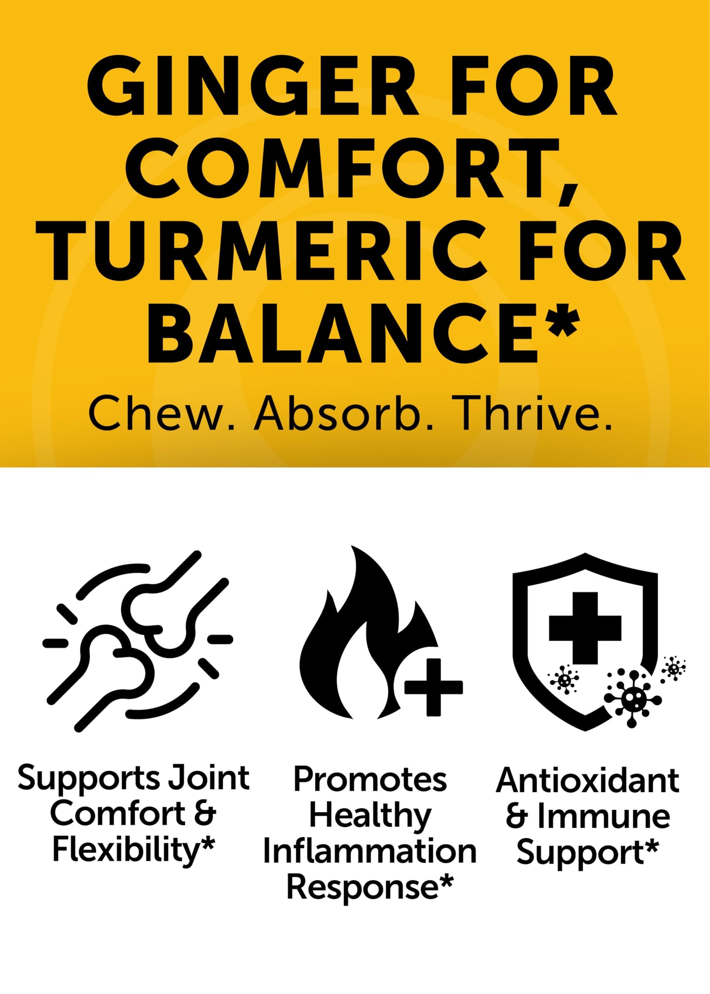 Lunakai USA Made Turmeric Gummies with Ginger & BioPerine – High Absorption, Joint & Immune Support (60ct)