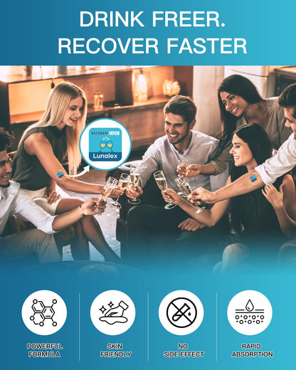 Lunalex Party Recovery Patch 32 Pack – Wake Up Refreshed
