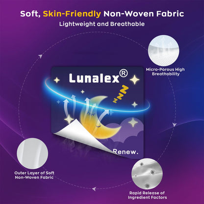 Lunalex 36ct Sleep Patches for Adults Extra Strength – All Natural Nighttime Comfort with Melatonin & Magnesium, Quick-Acting & Long-Lasting