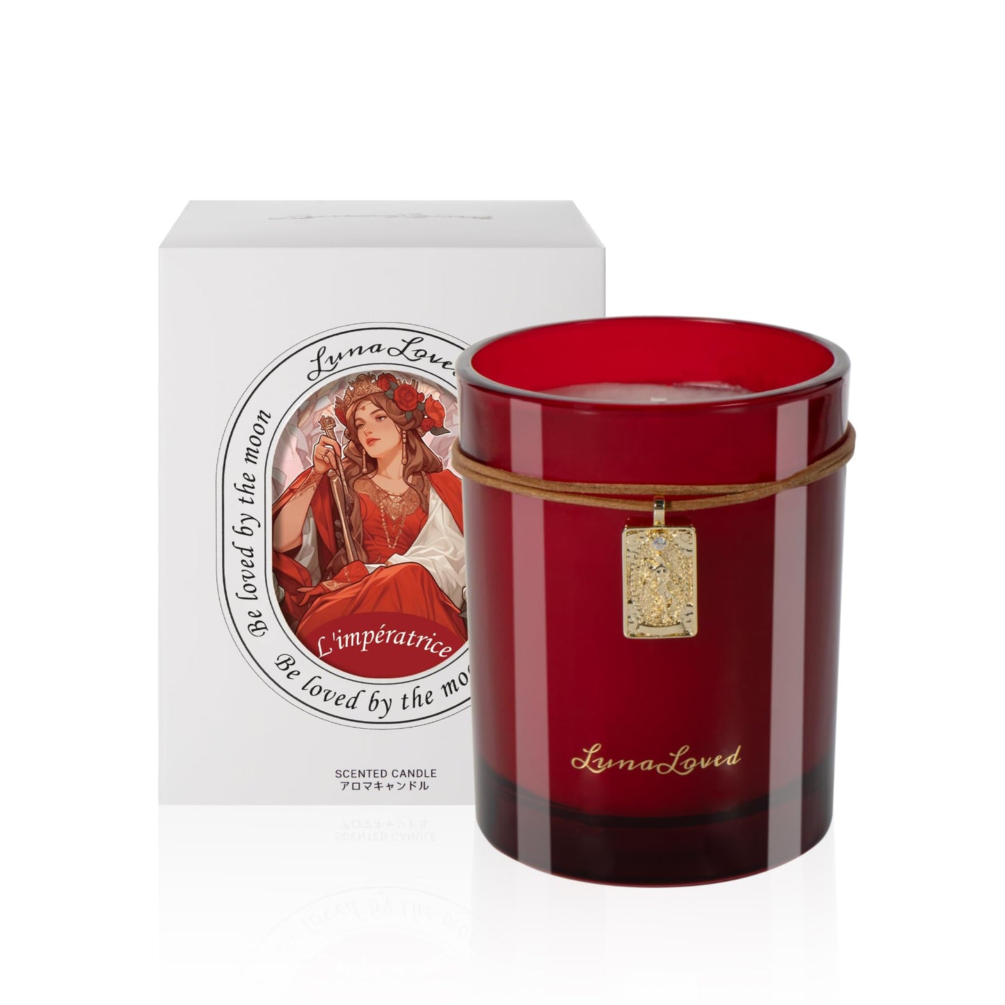 LunaLoved The Empress Rose Oud Soy Candle – Tarot-Inspired Scent, 230g