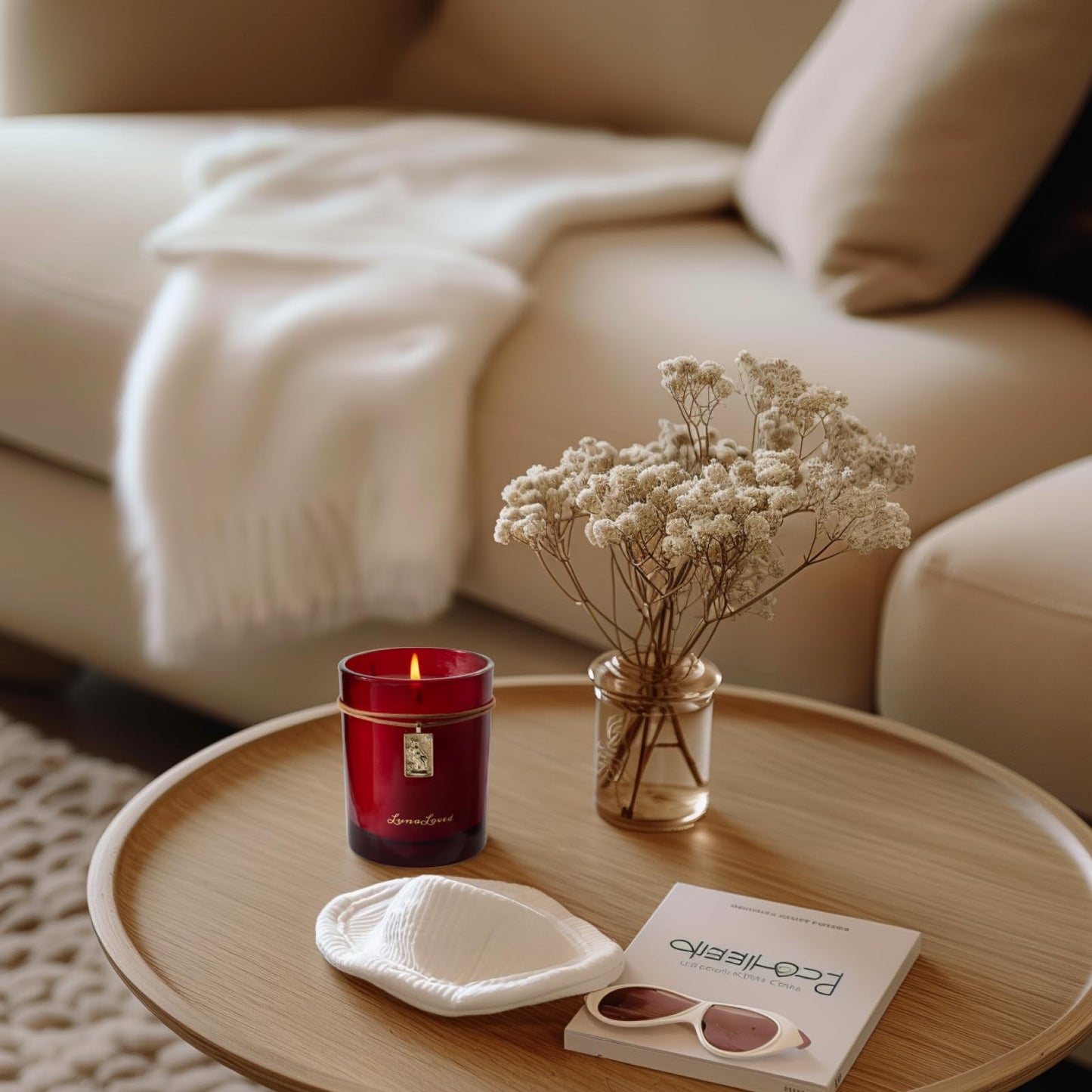 LunaLoved The Empress Rose Oud Soy Candle – Tarot-Inspired Scent, 230g