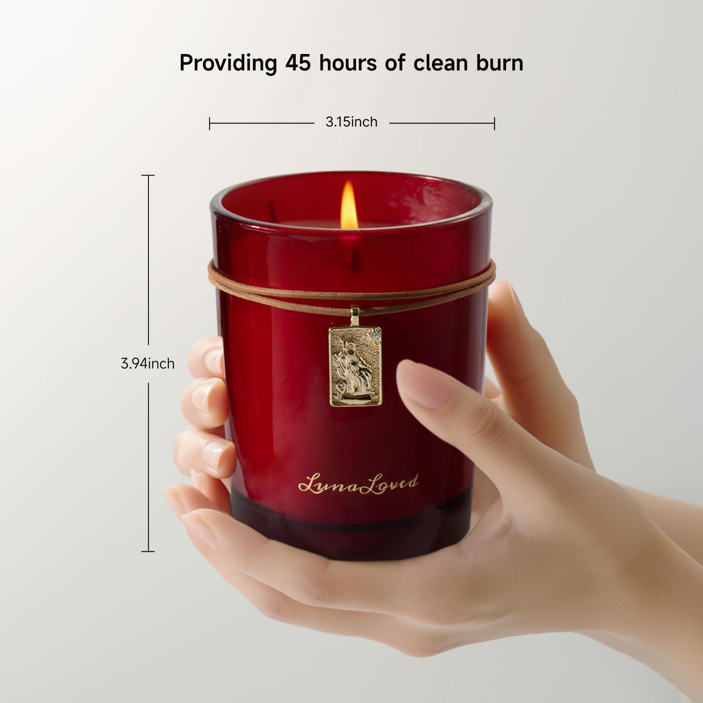LunaLoved The Empress Rose Oud Soy Candle – Tarot-Inspired Scent, 230g