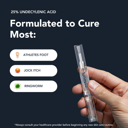 Lunavia Antifungal Pen – 25% Undecylenic Acid + Tea Tree & Aloe (3-Pack, 9ml each)