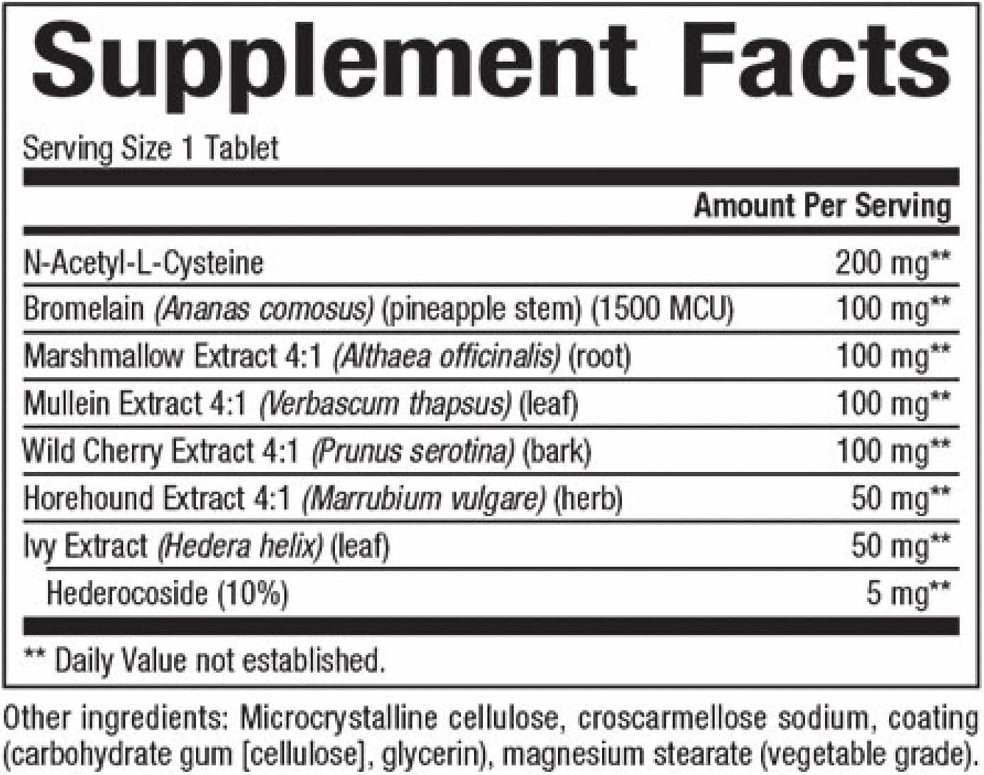 Lung, Bronchial & Sinus Health by Natural Factors – Natural Respiratory Support, Easy Breathing (45 Tablets, 45 Servings)