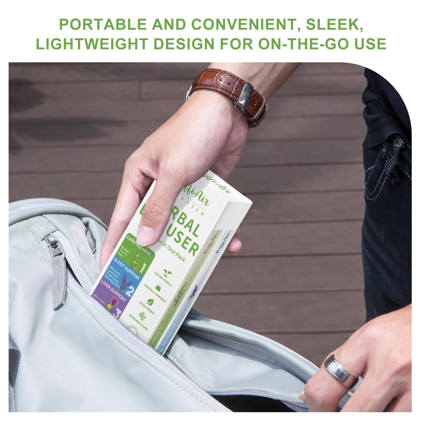 4-in-1 Wellness Herbal Diffuser Bundle — Portable Plant-Based Aromatherapy