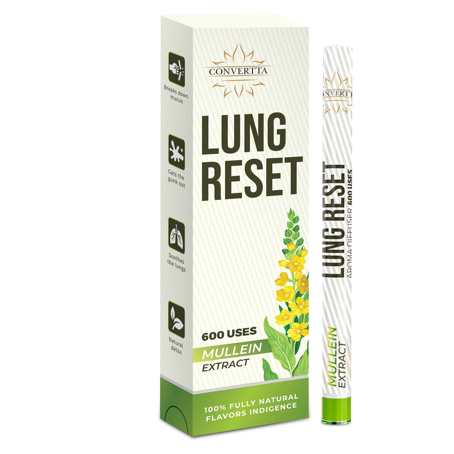 Lung Detox Mullein Diffuser Pen – Natural Lung Health & Detox
