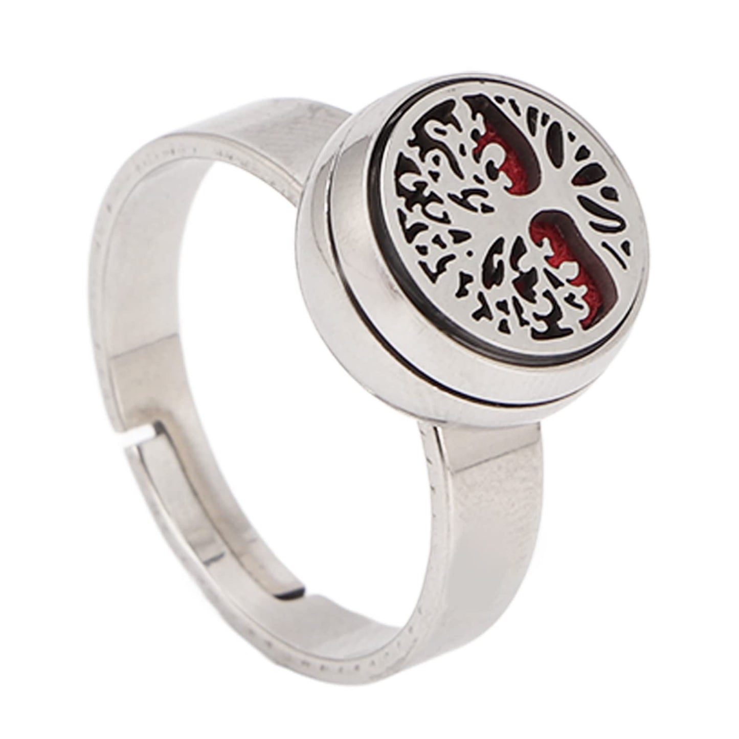 Luqeeg Aromatherapy Finger Ring | Stainless Steel Essential Oil Diffuser Ring for Women