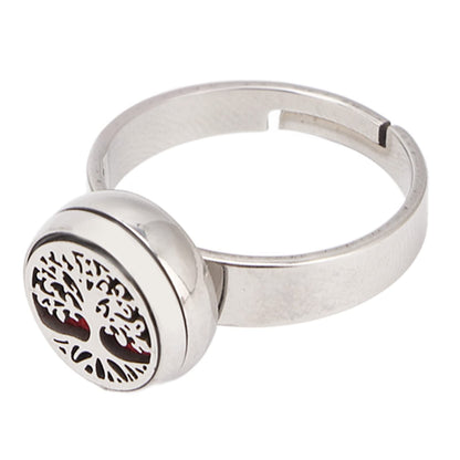 Luqeeg Aromatherapy Finger Ring | Stainless Steel Essential Oil Diffuser Ring for Women