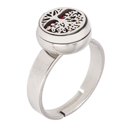 Luqeeg Aromatherapy Finger Ring | Stainless Steel Essential Oil Diffuser Ring for Women