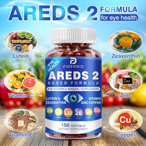 AREDS2 Eye Vitamin & Mineral Supplement — Lutein & Zeaxanthin, C & E, Zinc & Copper | 150 Softgels