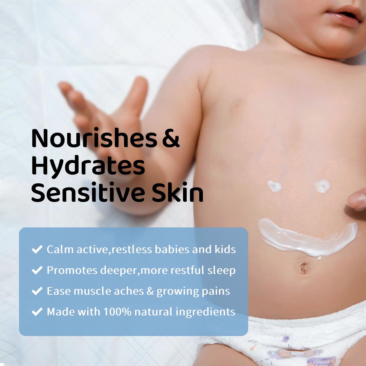 LUusmm Magnesium Lotion for Kids - Sleep Support & Relaxation | Melatonin-Free Topical Magnesium Lotion