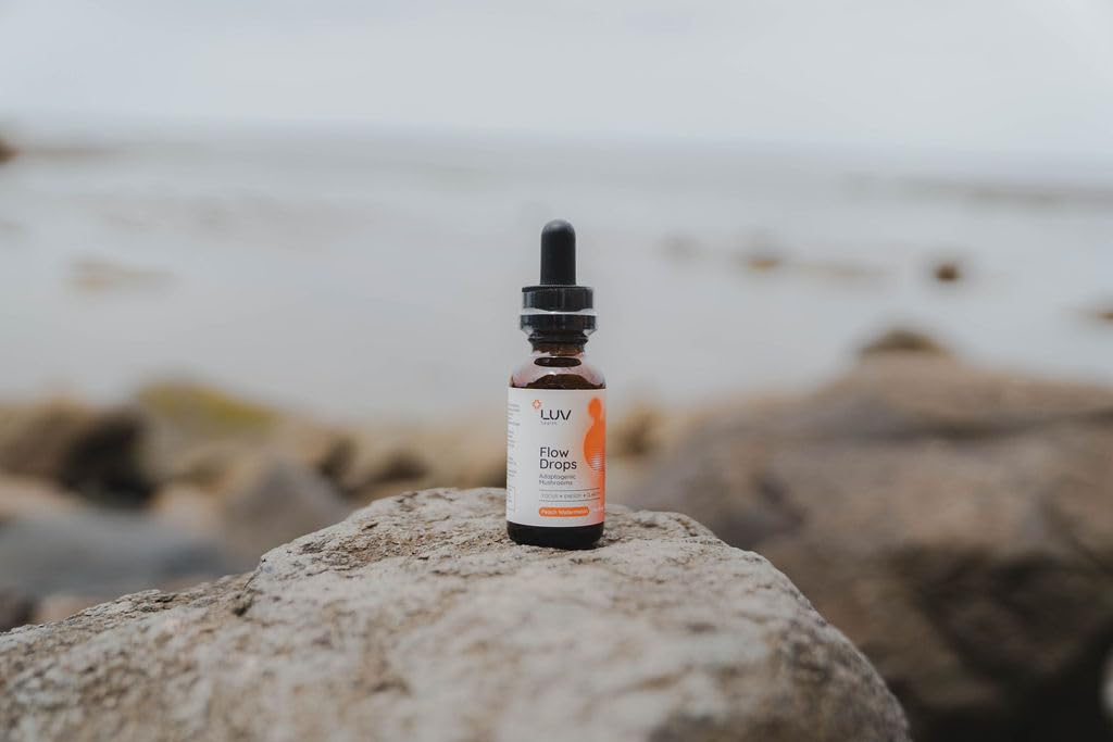 LUV health Flow Drops – Energy, Focus & Immune Support (Vegan, Made in USA)