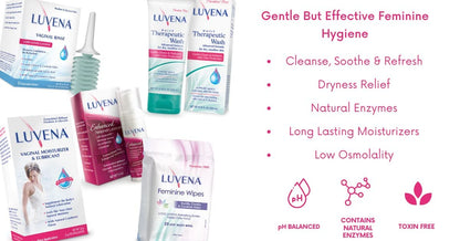 LUVENA Feminine Wipes – Fresh Cucumber Scent, 25-Count Travel Pack