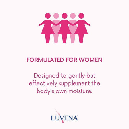 Luvena Moisturizer – Vaginal Moisturizer & Menopause Support (2 Pack) – Water Based, Paraben & Glycerin Free