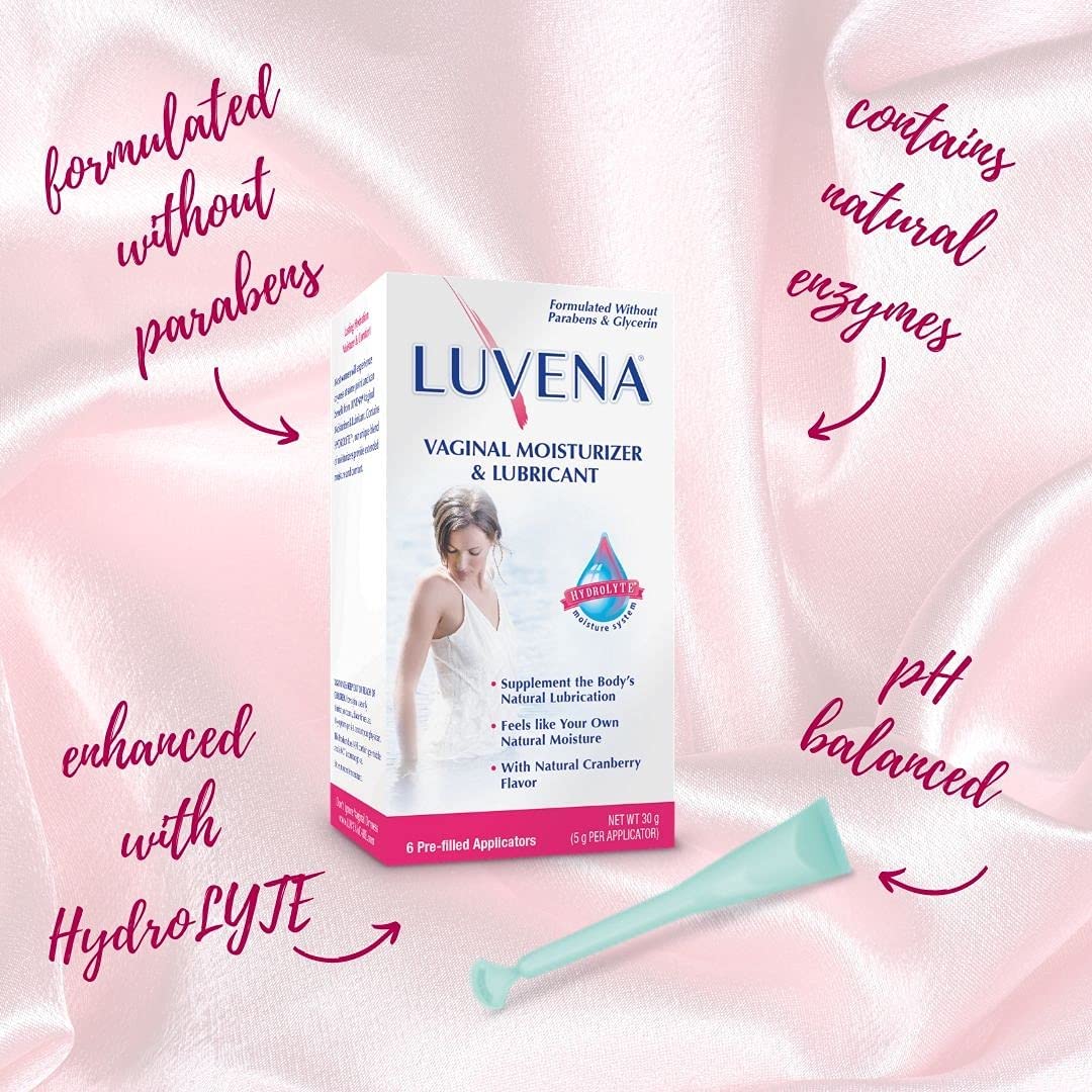 Luvena Moisturizer – Vaginal Moisturizer & Menopause Support (2 Pack) – Water Based, Paraben & Glycerin Free
