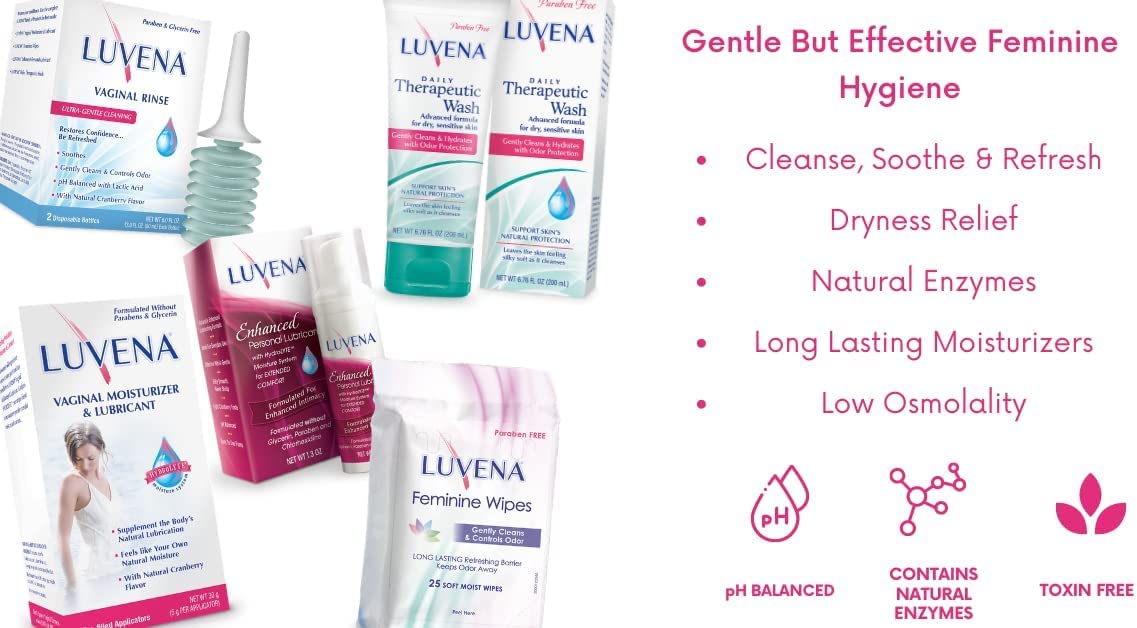 Luvena Moisturizer – Vaginal Moisturizer & Menopause Support (2 Pack) – Water Based, Paraben & Glycerin Free