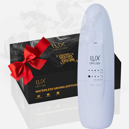 Lux Diffuser - Waterless Plug-in Essential Oil Diffuser for Home & Office (Up to 500 Sq Ft)