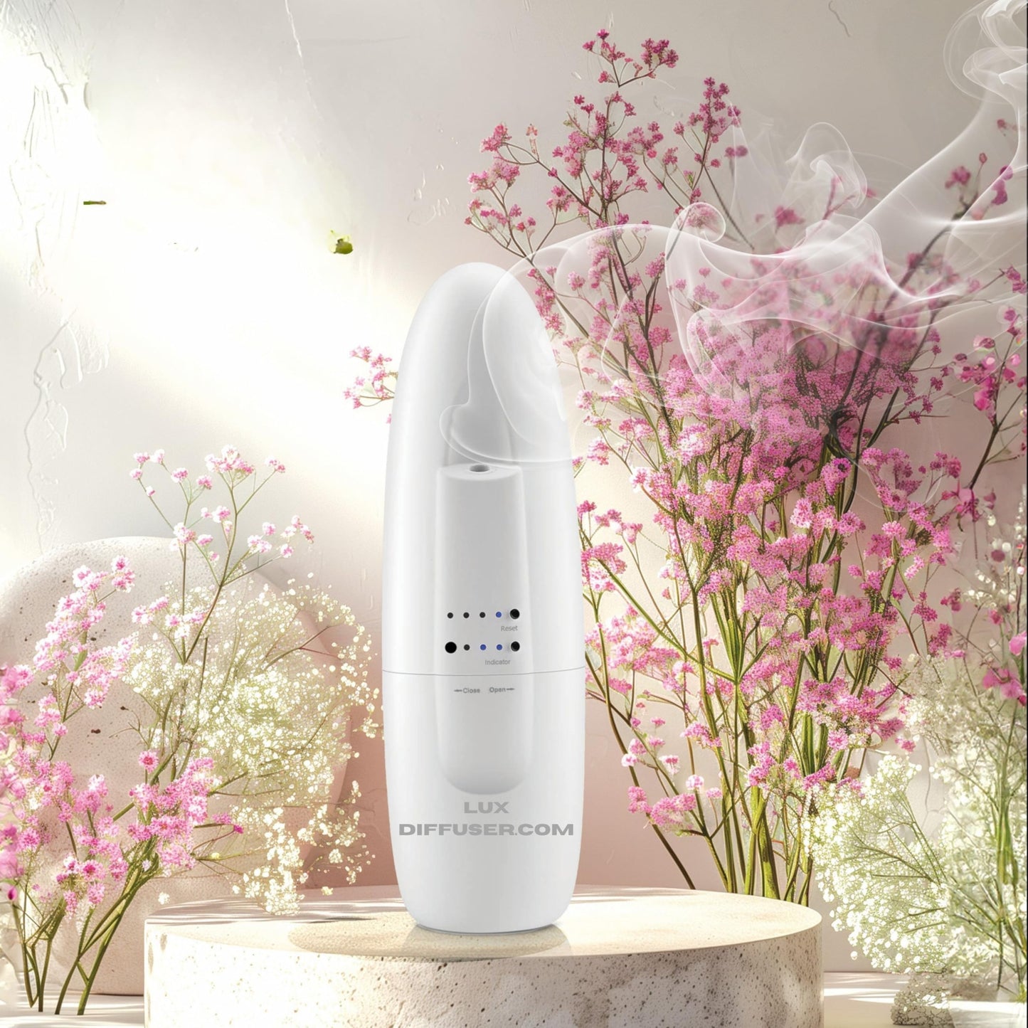 Lux Diffuser - Waterless Plug-in Essential Oil Diffuser for Home & Office (Up to 500 Sq Ft)