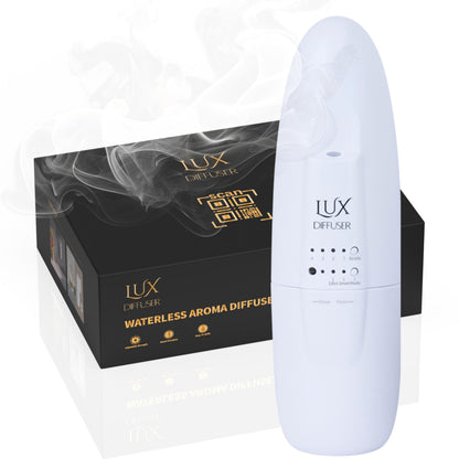 Lux Diffuser - Waterless Plug-in Essential Oil Diffuser for Home & Office (Up to 500 Sq Ft)