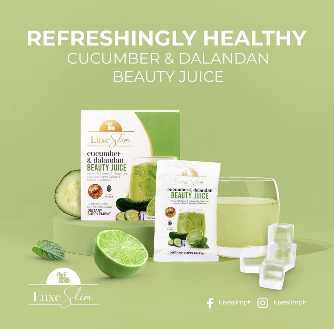 Luxe Slim - Cucumber & Dalandan Beauty Juice (10 x 21g)