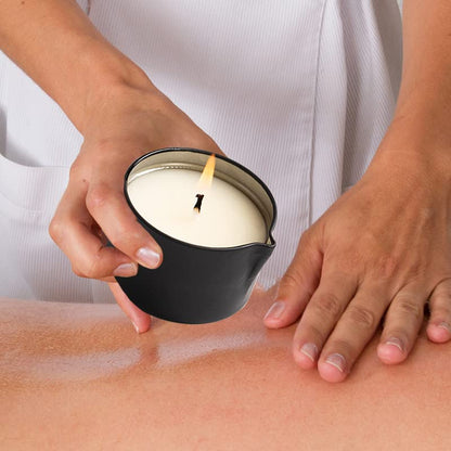 LUXMASA Soybean Oil Massage Candle – Jasmine Scent Aromatherapy 2.35 oz | Low-Temp, Natural, 4-in-1 Massage & Skin Care