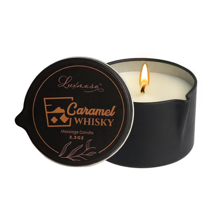 LUXMASA Soybean Wax Warming Massage Oil Candle – Stress Relief, Skin Moisturizing, Romantic Gift