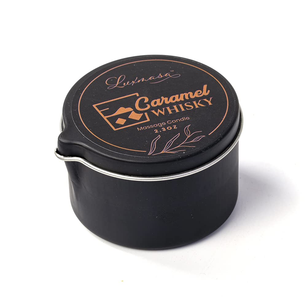LUXMASA Soybean Wax Warming Massage Oil Candle – Stress Relief, Skin Moisturizing, Romantic Gift