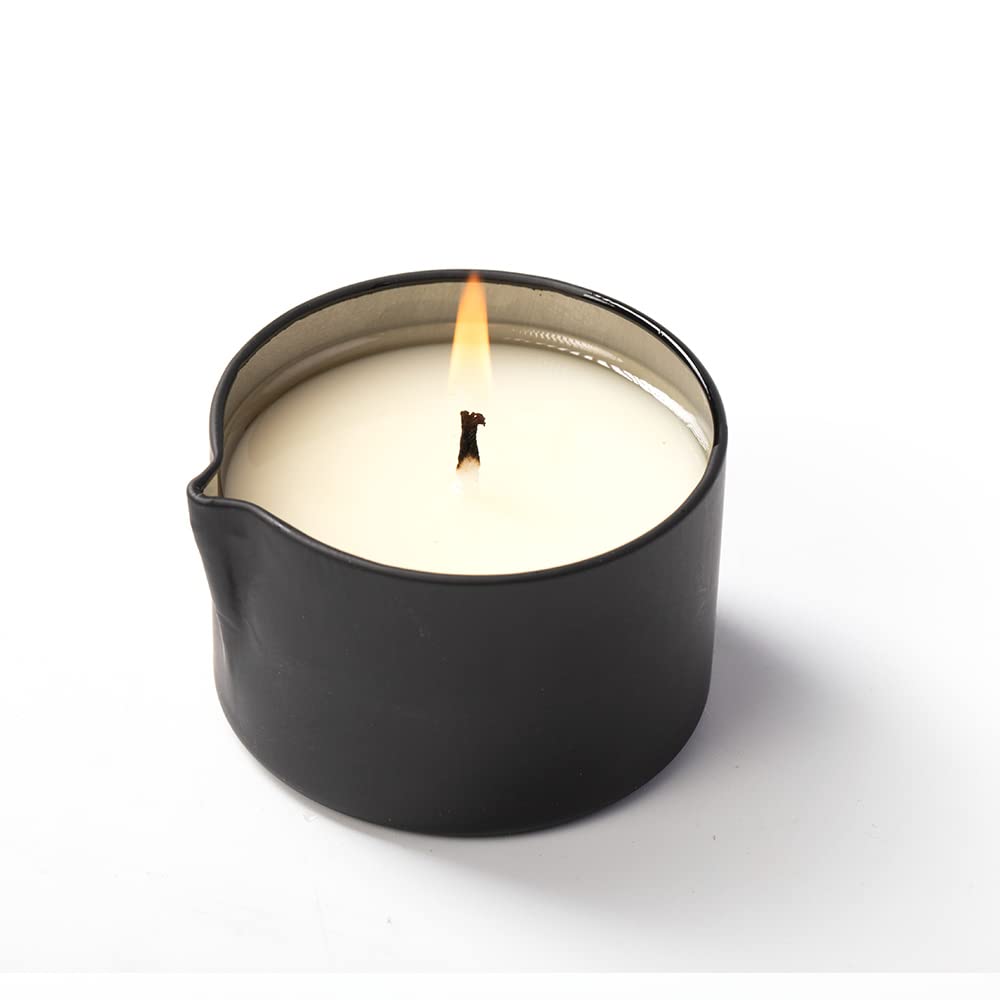 LUXMASA Vegan Massage Candle | Home Spa Scented Soybean Wax Oil for Skin Moisturizing | Foot Treatment