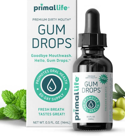 Primal Life Organics Dirty Mouth Gum Serum & Toothpowder – Spearmint, 1 oz