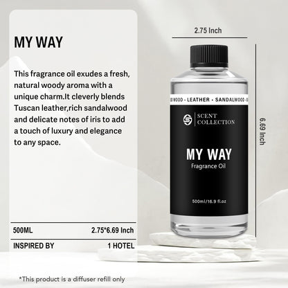 Luxury Hotel Scent Diffuser Oil – Waterless, Signature Sandalwood 500ml