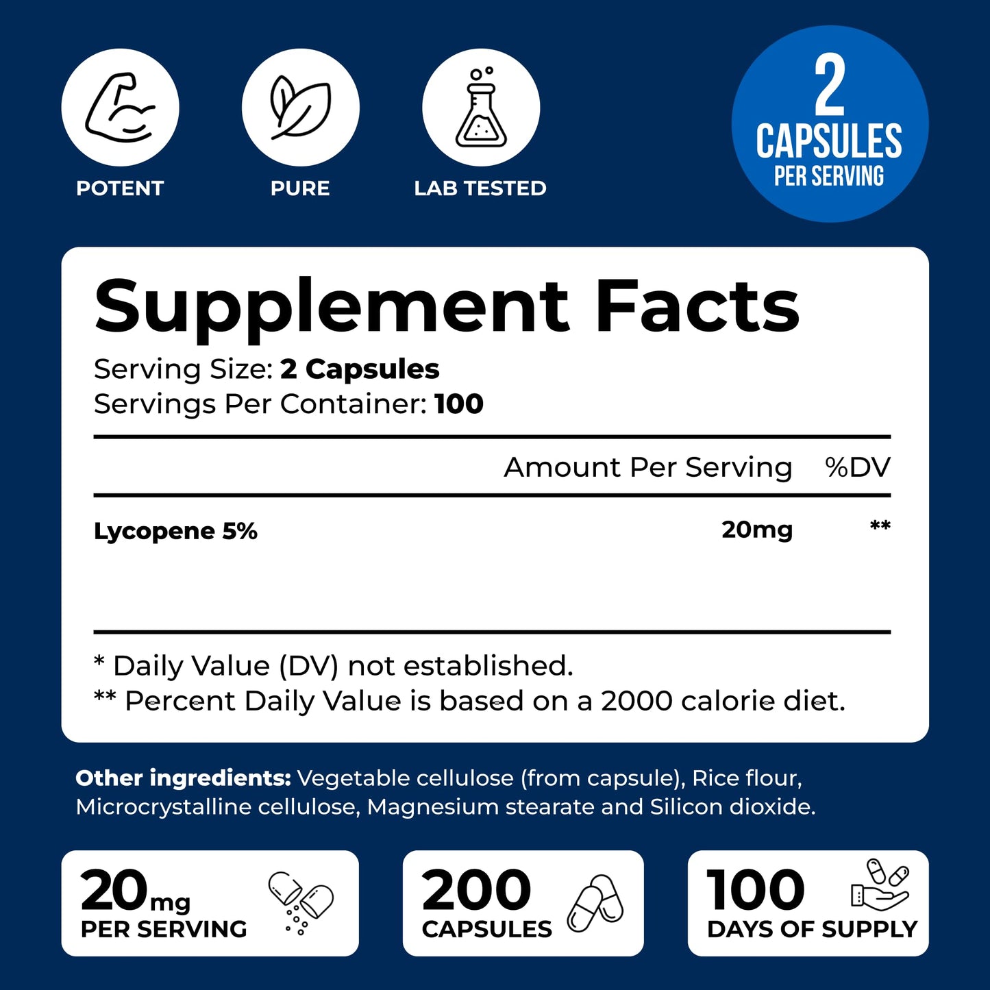We Like Vitamins Lycopene 20mg – 200 Capsules for Men