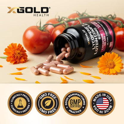 Lycopene + Lutein 60mg for Eye Health | Vision Support | Made in USA